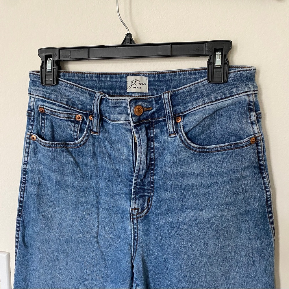 J Crew Straight High Waisted Mom Jeans